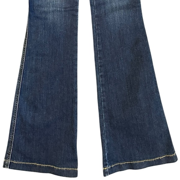 SPANX Blue Flare Jean Comfort Shaping Stretch Pull-on Midnight Shade Blue - Picture 10 of 15